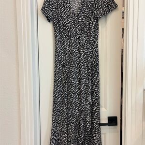 The Raconteur Floral Black and White Dress